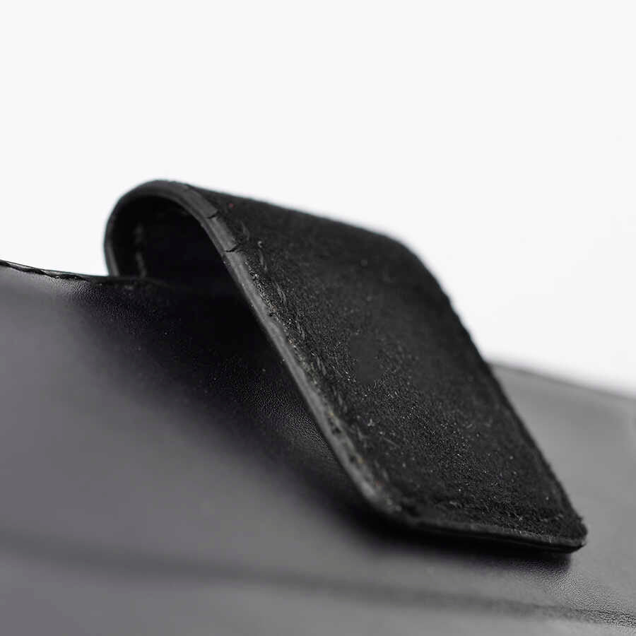 Apple iPhone 16E Kılıf Zore Kar Deluxe Kapaklı Kılıf Siyah