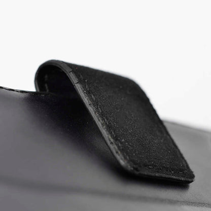 Apple iPhone 16E Kılıf Zore Kar Deluxe Kapaklı Kılıf Siyah