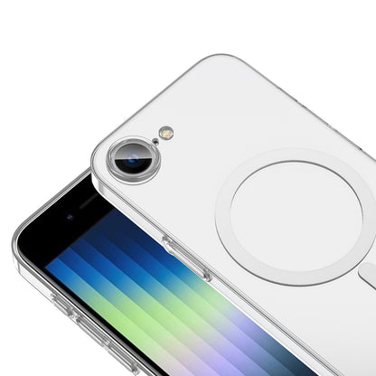 Apple iPhone 16E Kılıf Zore Magsafe Şarj Özellikli Şeffaf Kamera Çerçeveli Porto Kapak Şeffaf