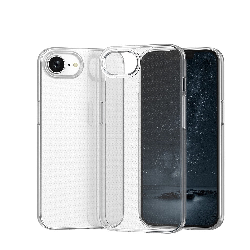 Apple iPhone 16E Kılıf Zore Süper Silikon Kapak Şeffaf