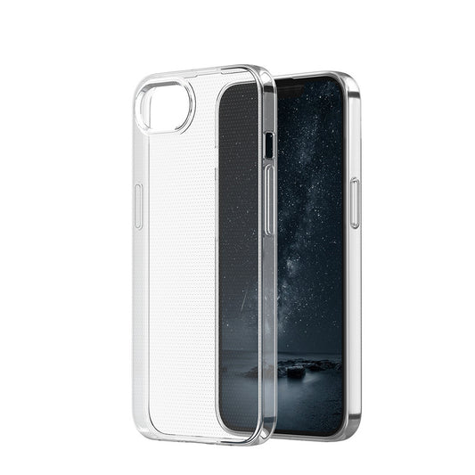 Apple iPhone 16E Kılıf Zore Süper Silikon Kapak Şeffaf