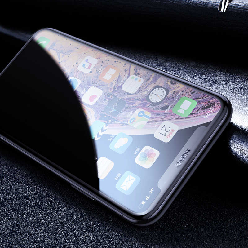 Apple iPhone 16E Zore Anti-Dust Privacy Temperli Ekran Koruyucu Siyah