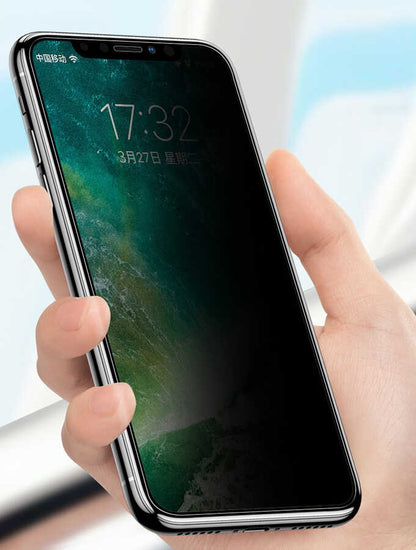 Apple iPhone 16E Zore Anti-Dust Privacy Temperli Ekran Koruyucu Siyah