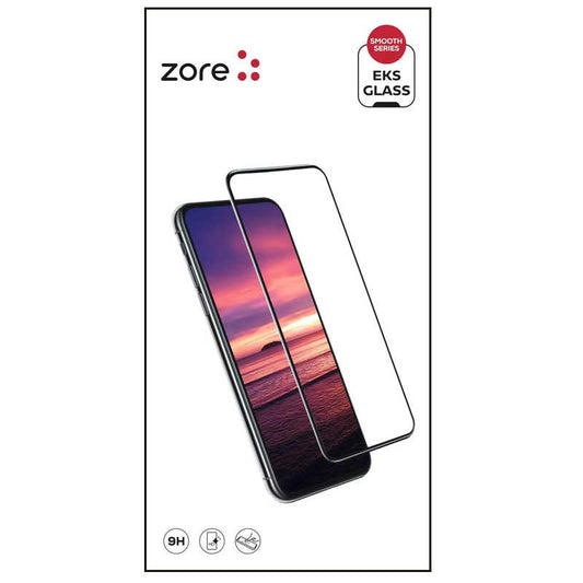 Apple iPhone 16E Zore EKS Cam Ekran Koruyucu Siyah