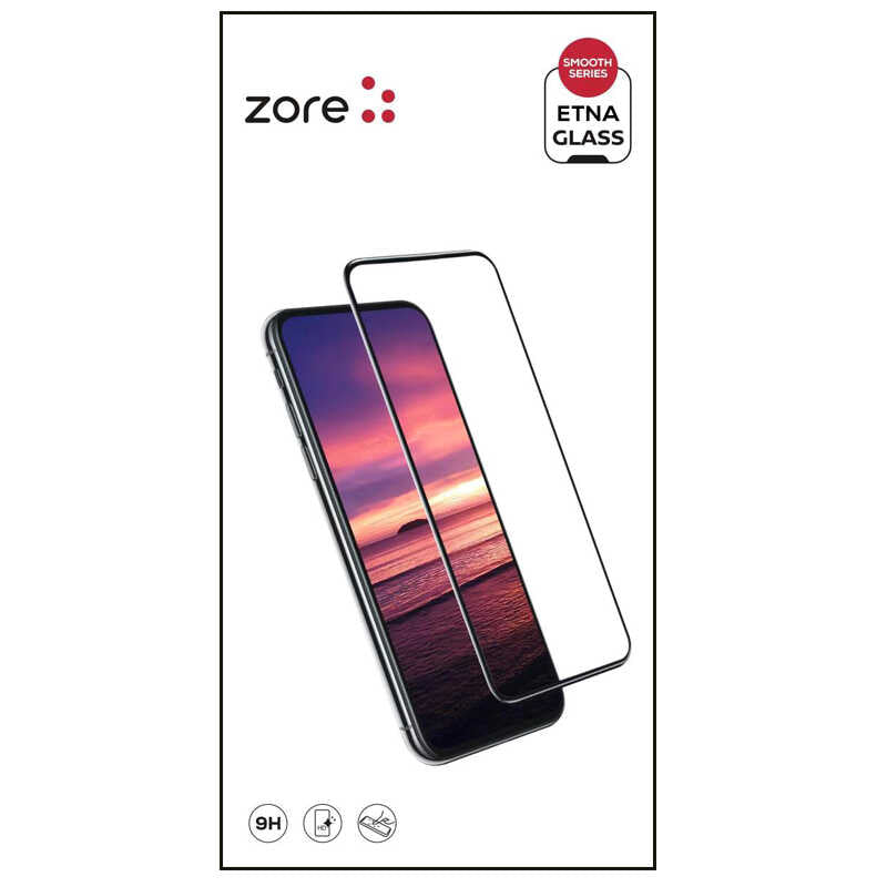 Apple iPhone 16E Zore Etnaa Cam Ekran Koruyucu Siyah