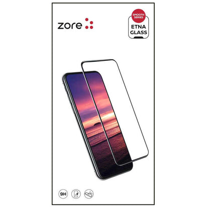 Apple iPhone 16E Zore Etnaa Cam Ekran Koruyucu Siyah