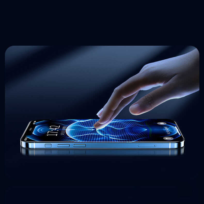 Apple iPhone 16E Zore Fit Hard Mat Privacy Cam Ekran Koruyucu Siyah