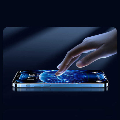 Apple iPhone 16E Zore Fit Hard Mat Privacy Cam Ekran Koruyucu Siyah