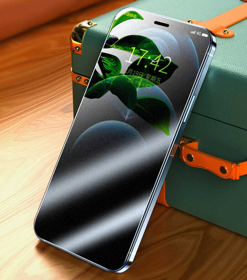 Apple iPhone 16E Zore Fit Hard Mat Privacy Cam Ekran Koruyucu Siyah