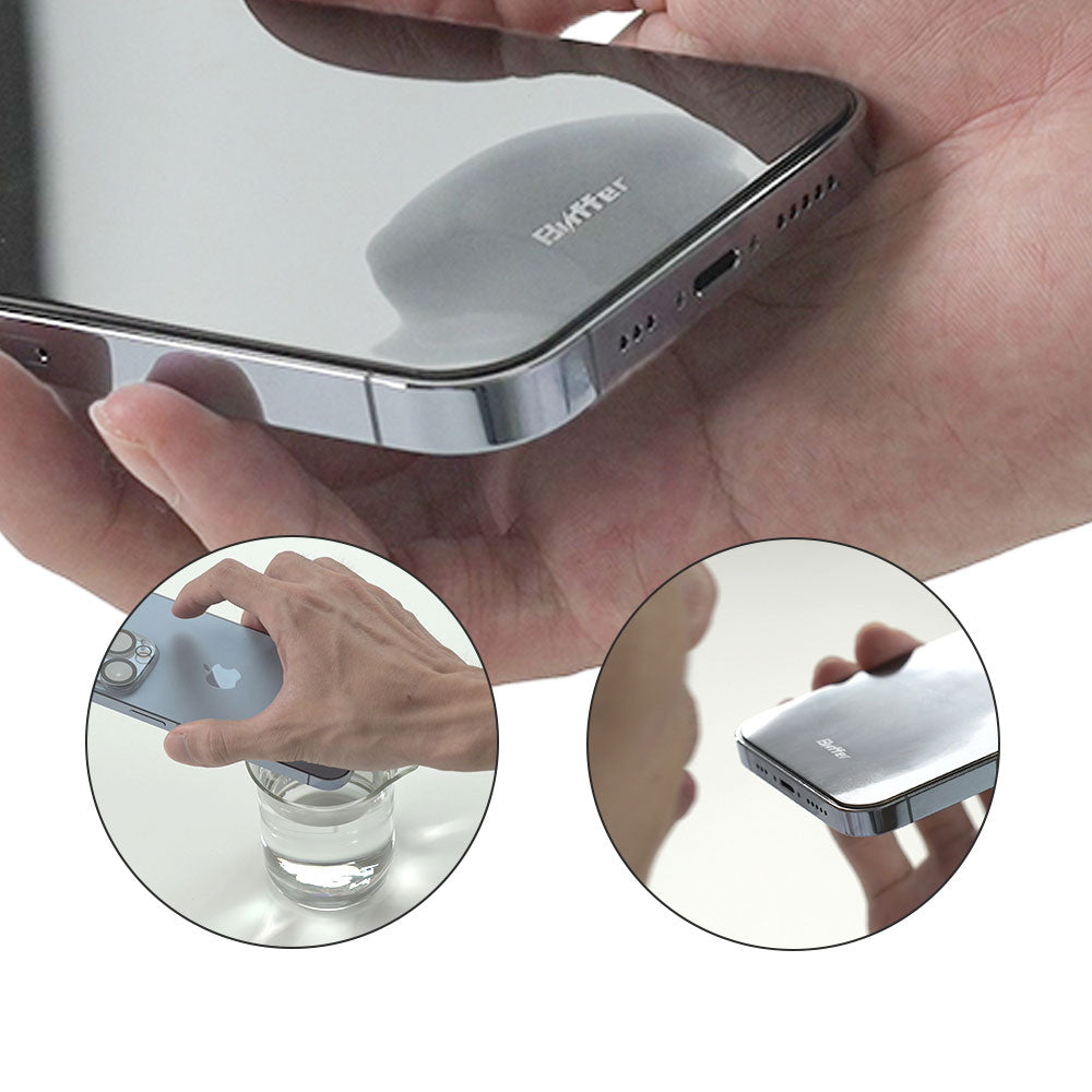 Apple iPhone 16E Zore Hizalama Aparatlı Hadid Glass Cam Ekran Koruyucu Siyah