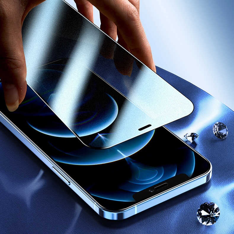 Apple iPhone 16E Zore Rika Premium Privacy Temperli Cam Ekran Koruyucu Siyah