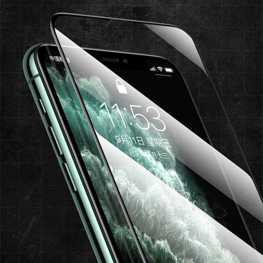 Apple iPhone 16E Zore Rio Glass Cam Ekran Koruyucu Siyah
