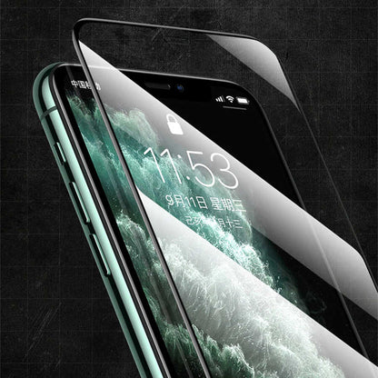 Apple iPhone 16E Zore Rio Glass Cam Ekran Koruyucu Siyah