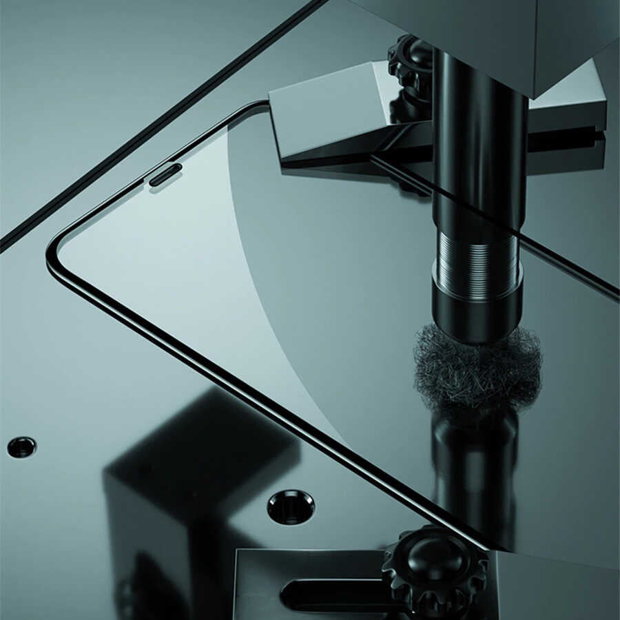 Apple iPhone 16E Zore Rio Glass Cam Ekran Koruyucu Siyah