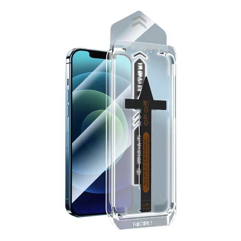 Apple iPhone 16E Zore Süper Fast Anti-Dust Toz Önleyici Temperli Ekran Koruyucu Renksiz