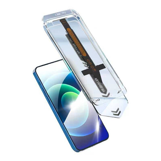 Apple iPhone 16E Zore Süper Fast Anti-Dust Toz Önleyici Temperli Ekran Koruyucu Renksiz
