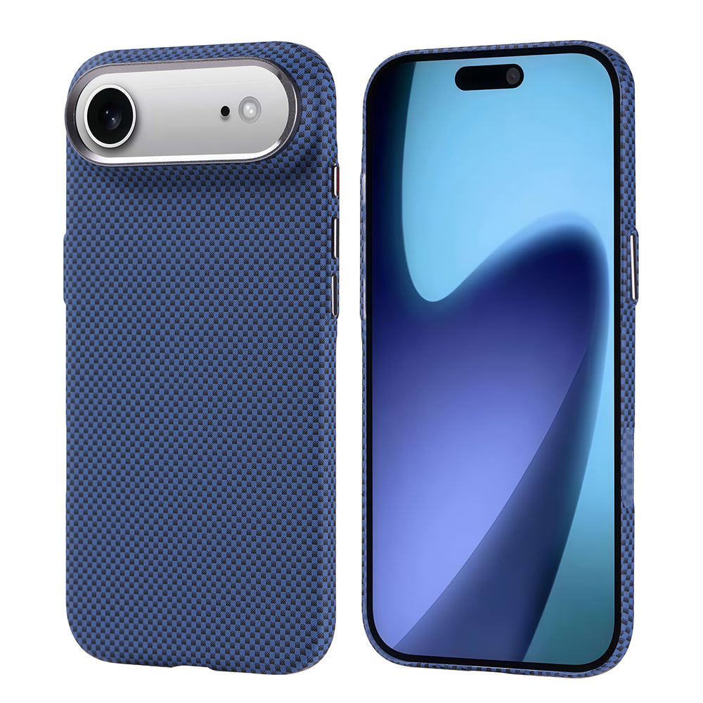 Apple iPhone 17 Air Kılıf M-safe Şarj Özellikli Karbon Fiber Görünümlü Zore Nekst Kapak