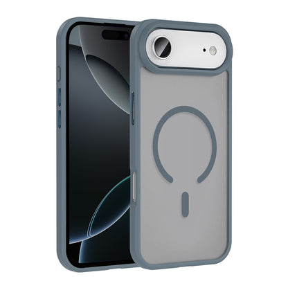 Apple iPhone 17 Air Kılıf M-safe Şarj Özellikli Mat Arka Yüzey Zore Sio Kapak Gri