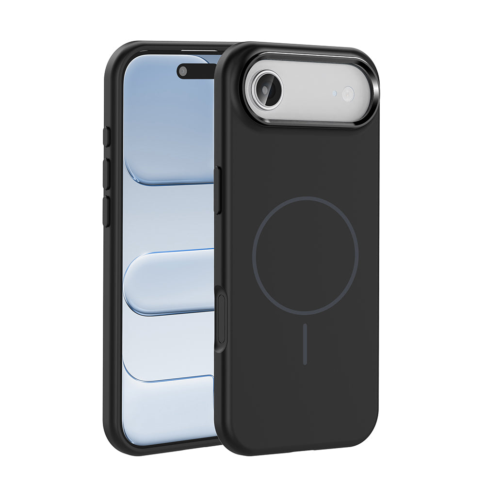 Apple iPhone 17 Air Kılıf M-Safe Şarj Özellikli Metal Kamera Çerçeveli Zore Edi Silikon Kapak