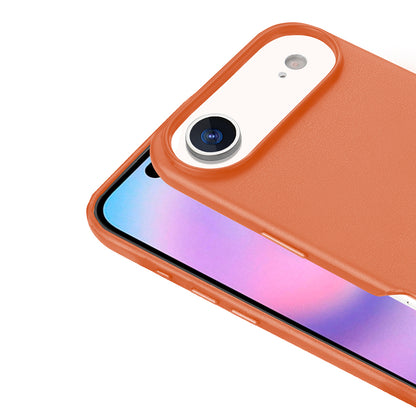 Apple iPhone 17 Air Kılıf M-safe Şarj Özellikli PU Deri Görünümlü Zore Kupra Kapak Pembe