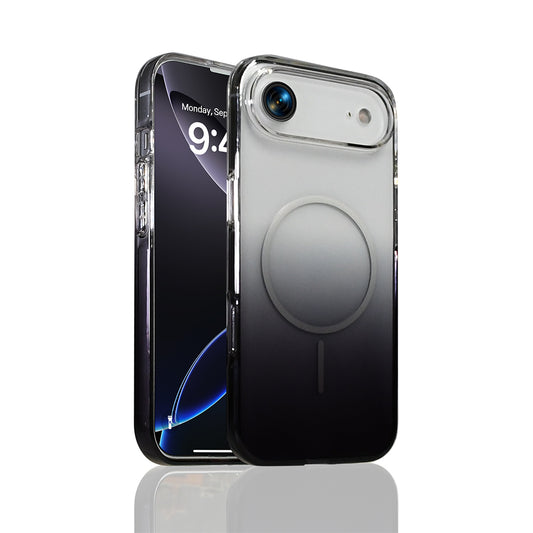 Apple iPhone 17 Air Kılıf M-Safe Şarj Özellikli Zore Septik Silikon Kapak Siyah