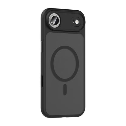 Apple iPhone 17 Air Kılıf Mat Arka Yüzey Wireless Şarj Özellikli Zore Flet M-safe Kapak Turuncu