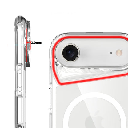 Apple iPhone 17 Air Kılıf Zore M-safe Şarj Özellikli T-Max M-safe Kapak Şeffaf