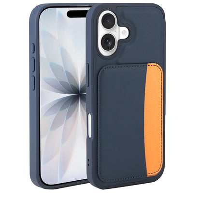 Apple iPhone 17 Kılıf Kartlıklı Zore X-Kart Silikon Kapak Siyah