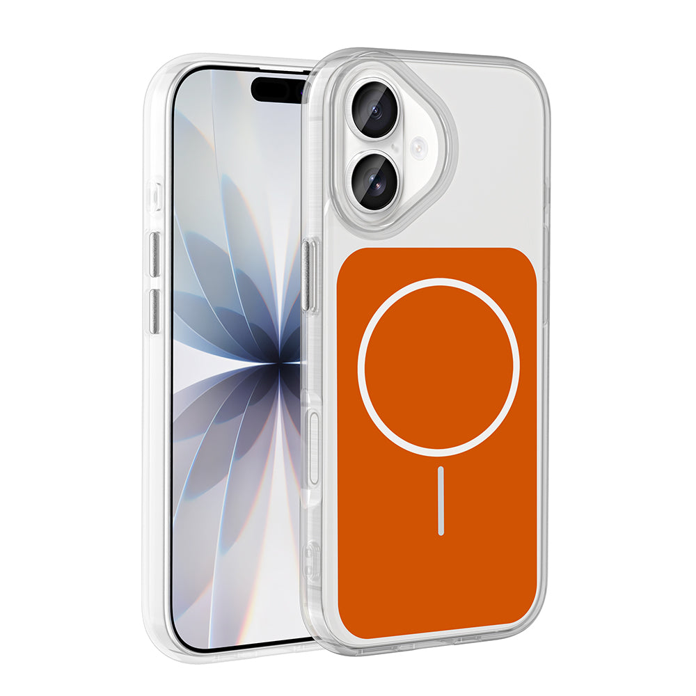 Apple iPhone 17 Kılıf M-Safe Şarj Özellikli Metal Buton Tasarımlı Zore İkonik Sert Silikon Kapak Gri