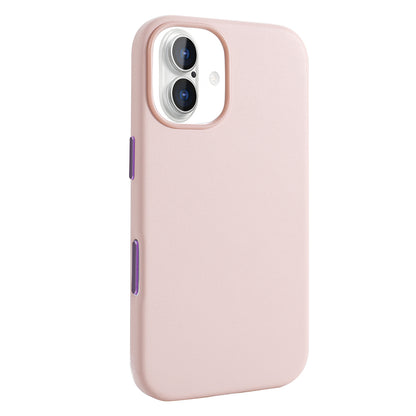 Apple iPhone 17 Kılıf M-safe Şarj Özellikli PU Deri Görünümlü Zore Kupra Kapak Pembe