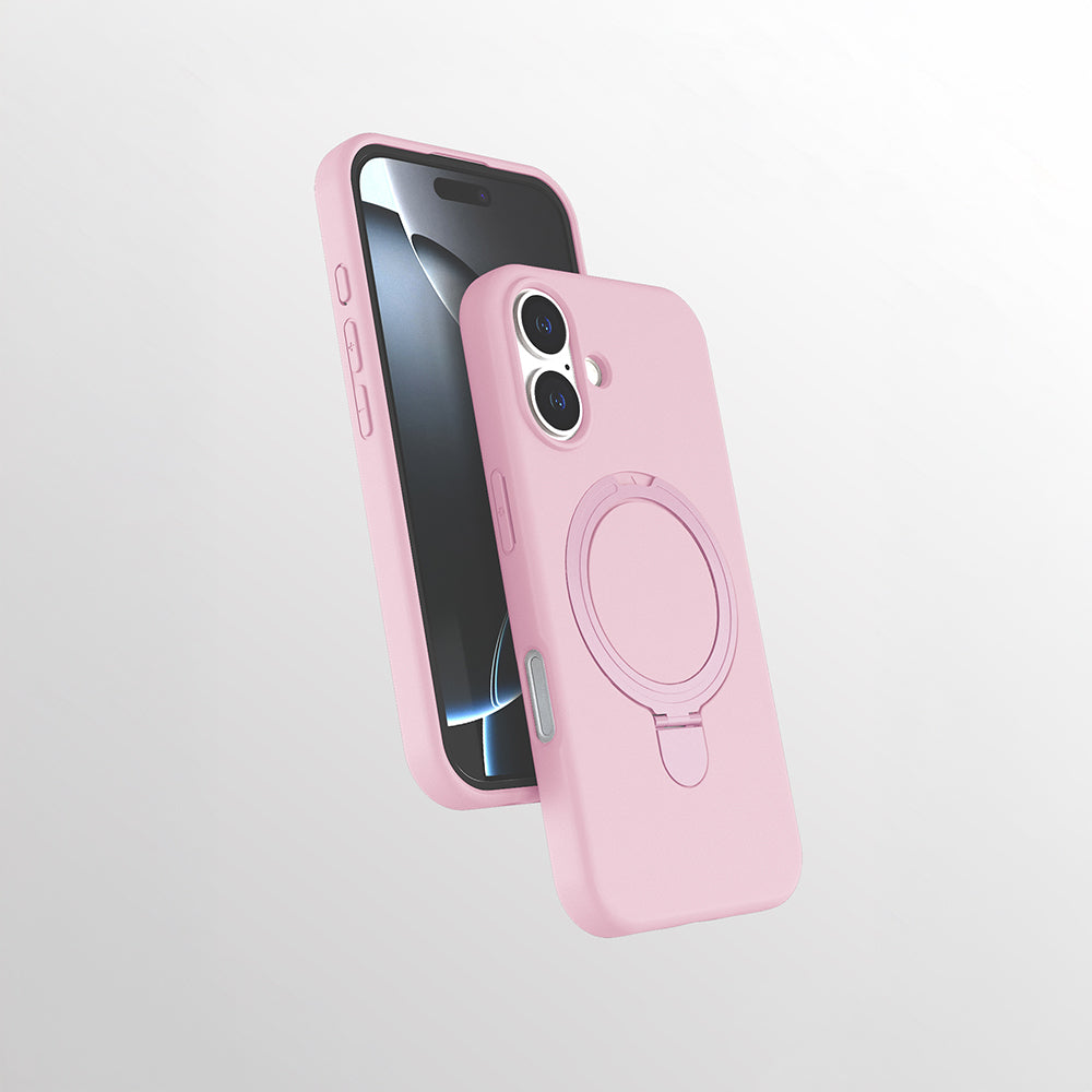 Apple iPhone 17 Kılıf M-safe Şarj Özellikli Standlı Zore Samara Kapak