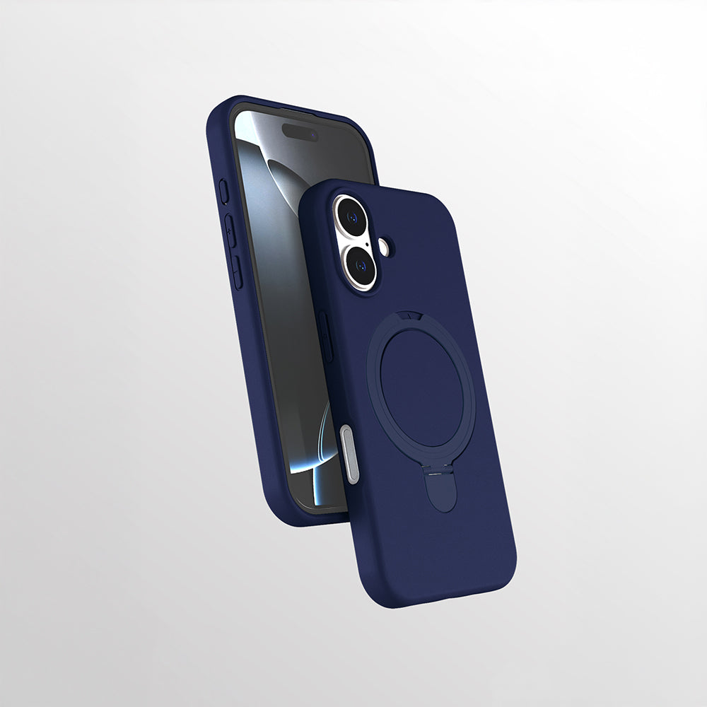 Apple iPhone 17 Kılıf M-safe Şarj Özellikli Standlı Zore Samara Kapak