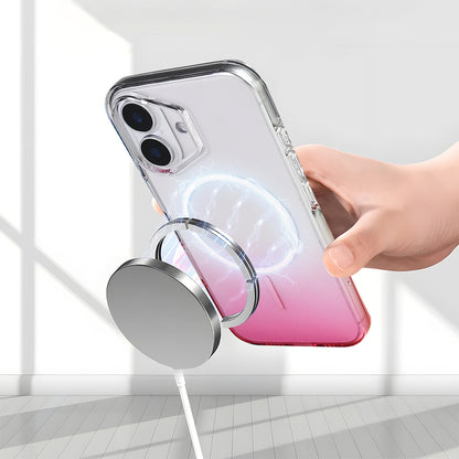 Apple iPhone 17 Kılıf M-Safe Şarj Özellikli Zore Septik Silikon Kapak Turkuaz