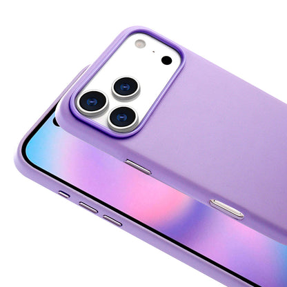 Apple iPhone 17 Pro Kılıf M-safe Şarj Özellikli PU Deri Görünümlü Zore Kupra Kapak Mor