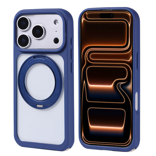 Apple iPhone 17 Pro Kılıf M-Safe Şarj Özellikli Standlı Zore Piza Silikon Kapak