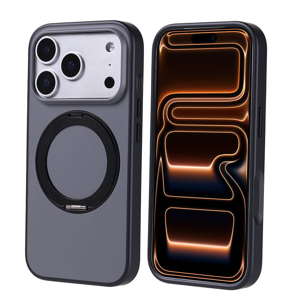 Apple iPhone 17 Pro Kılıf M-Safe Şarj Özellikli Standlı Zore Proton Silikon Kapak