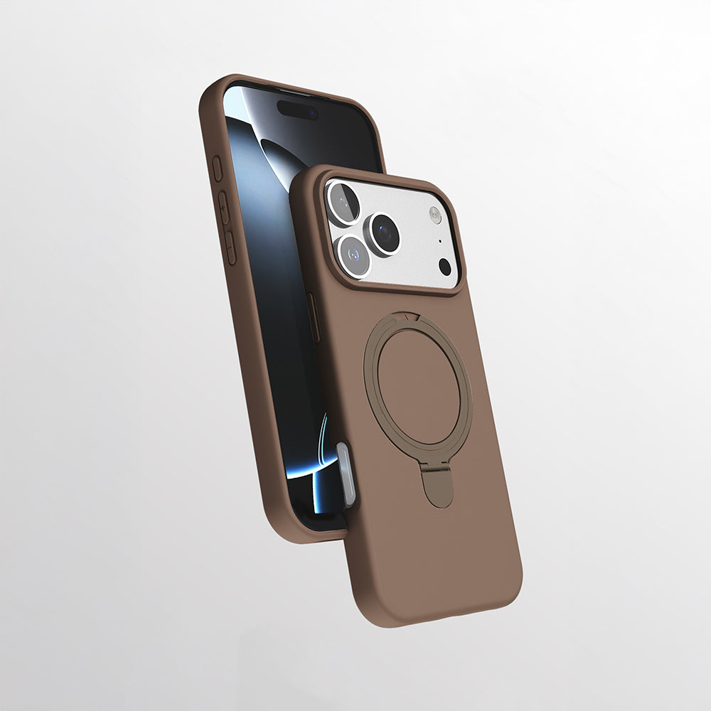 Apple iPhone 17 Pro Kılıf M-safe Şarj Özellikli Standlı Zore Samara Kapak