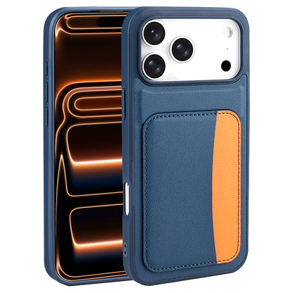 Apple iPhone 17 Pro Max Kılıf Kartlıklı Zore X-Kart Silikon Kapak Lacivert