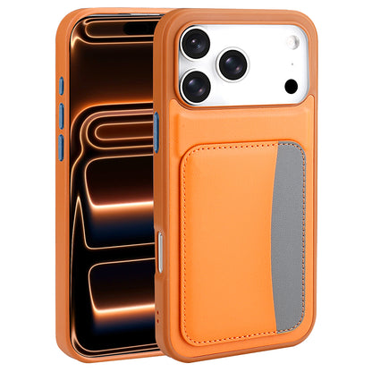 Apple iPhone 17 Pro Max Kılıf Kartlıklı Zore X-Kart Silikon Kapak Siyah