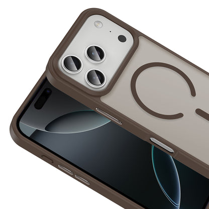 Apple iPhone 17 Pro Max Kılıf M-safe Şarj Özellikli Mat Arka Yüzey Zore Sio Kapak Gri