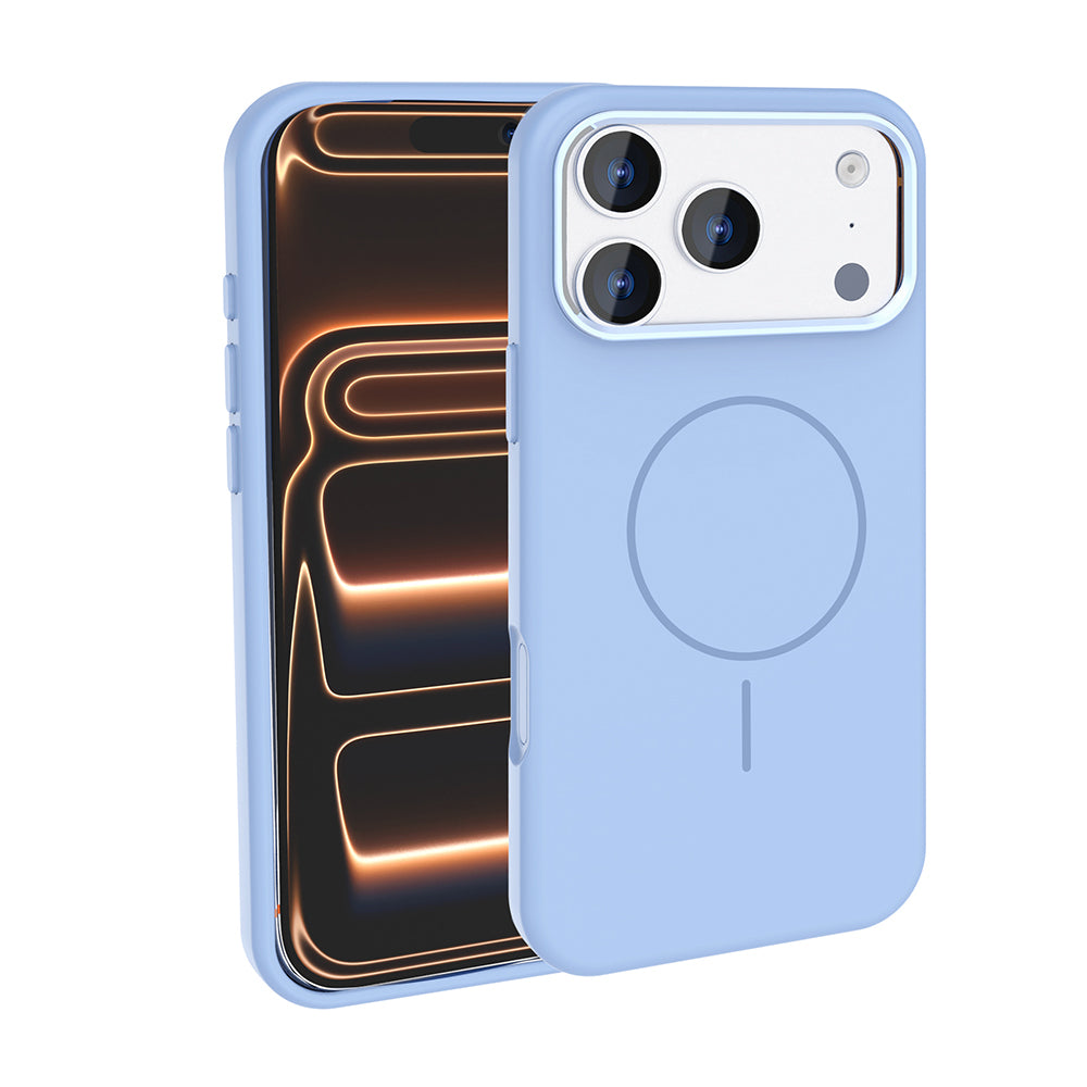 Apple iPhone 17 Pro Max Kılıf M-Safe Şarj Özellikli Metal Kamera Çerçeveli Zore Edi Silikon Kapak