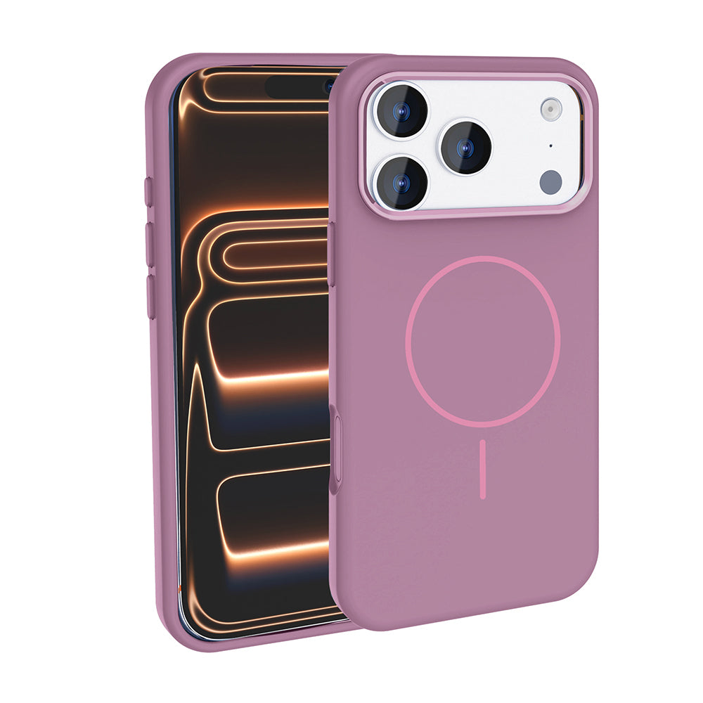 Apple iPhone 17 Pro Max Kılıf M-Safe Şarj Özellikli Metal Kamera Çerçeveli Zore Edi Silikon Kapak