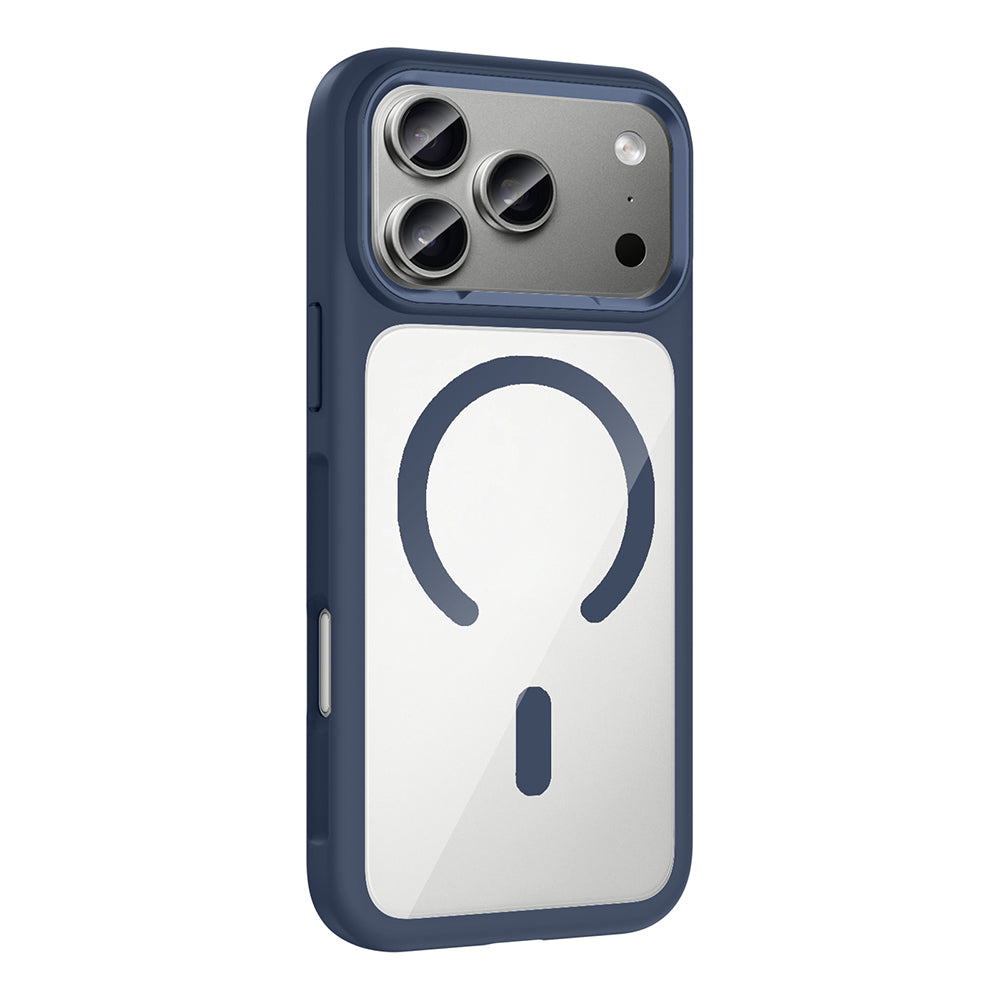 Apple iPhone 17 Pro Max Kılıf M-Safe Şarj Özellikli Metal Kamera Çerçeveli Zore Tiko Kapak Siyah