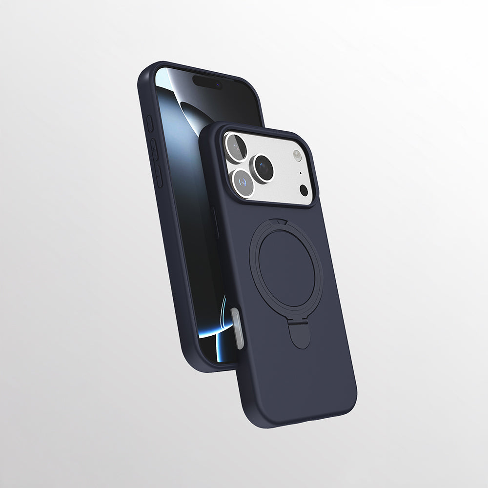 Apple iPhone 17 Pro Max Kılıf M-safe Şarj Özellikli Standlı Zore Samara Kapak