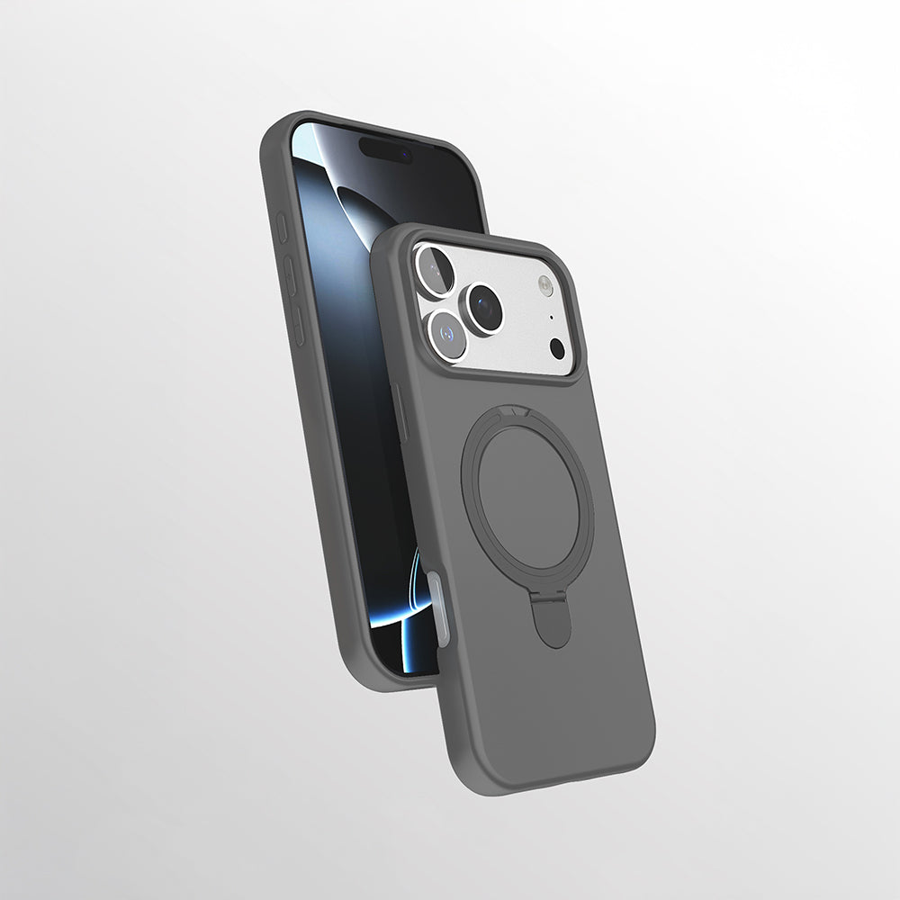 Apple iPhone 17 Pro Max Kılıf M-safe Şarj Özellikli Standlı Zore Samara Kapak