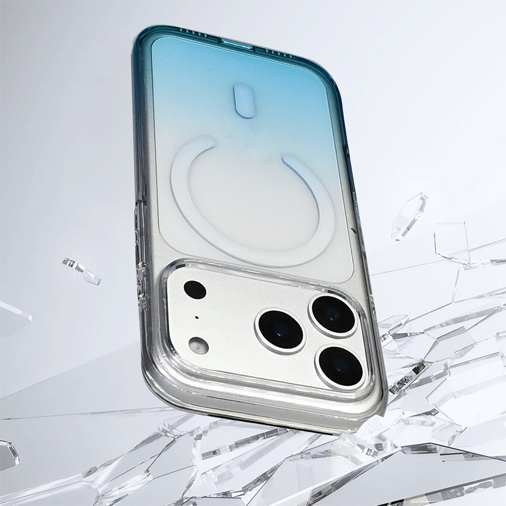 Apple iPhone 17 Pro Max Kılıf M-Safe Şarj Özellikli Zore Septik Silikon Kapak Turuncu