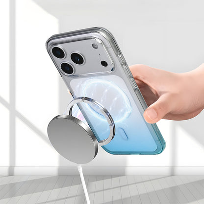 Apple iPhone 17 Pro Max Kılıf M-Safe Şarj Özellikli Zore Septik Silikon Kapak Mor