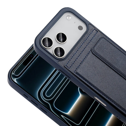 Apple iPhone 17 Pro Max Kılıf PU Deri Kartlıklı Zore Sevilla Kapak Siyah