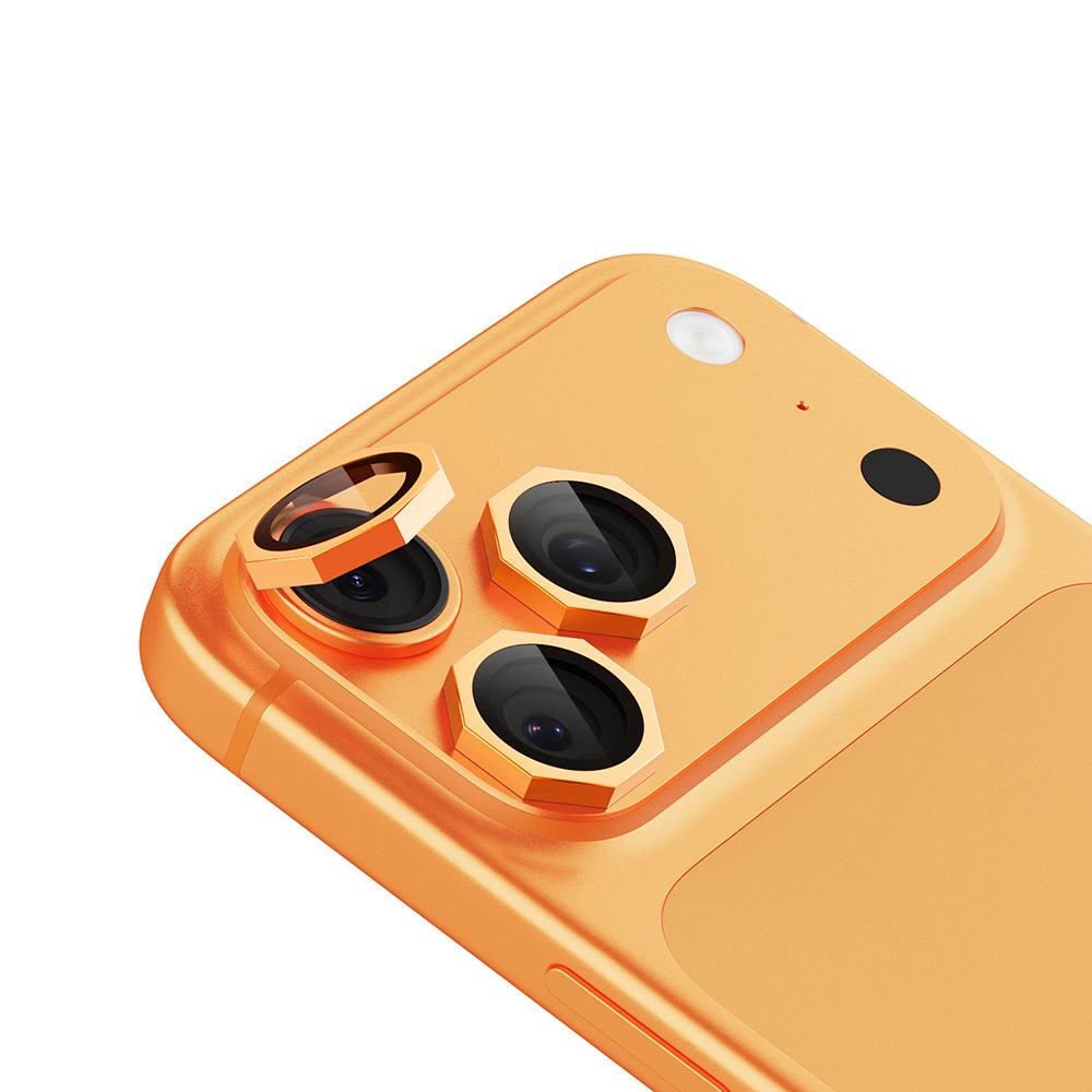 Apple iPhone 17 Pro Max Zore CL-19 Kamera Lens Koruyucu Turuncu