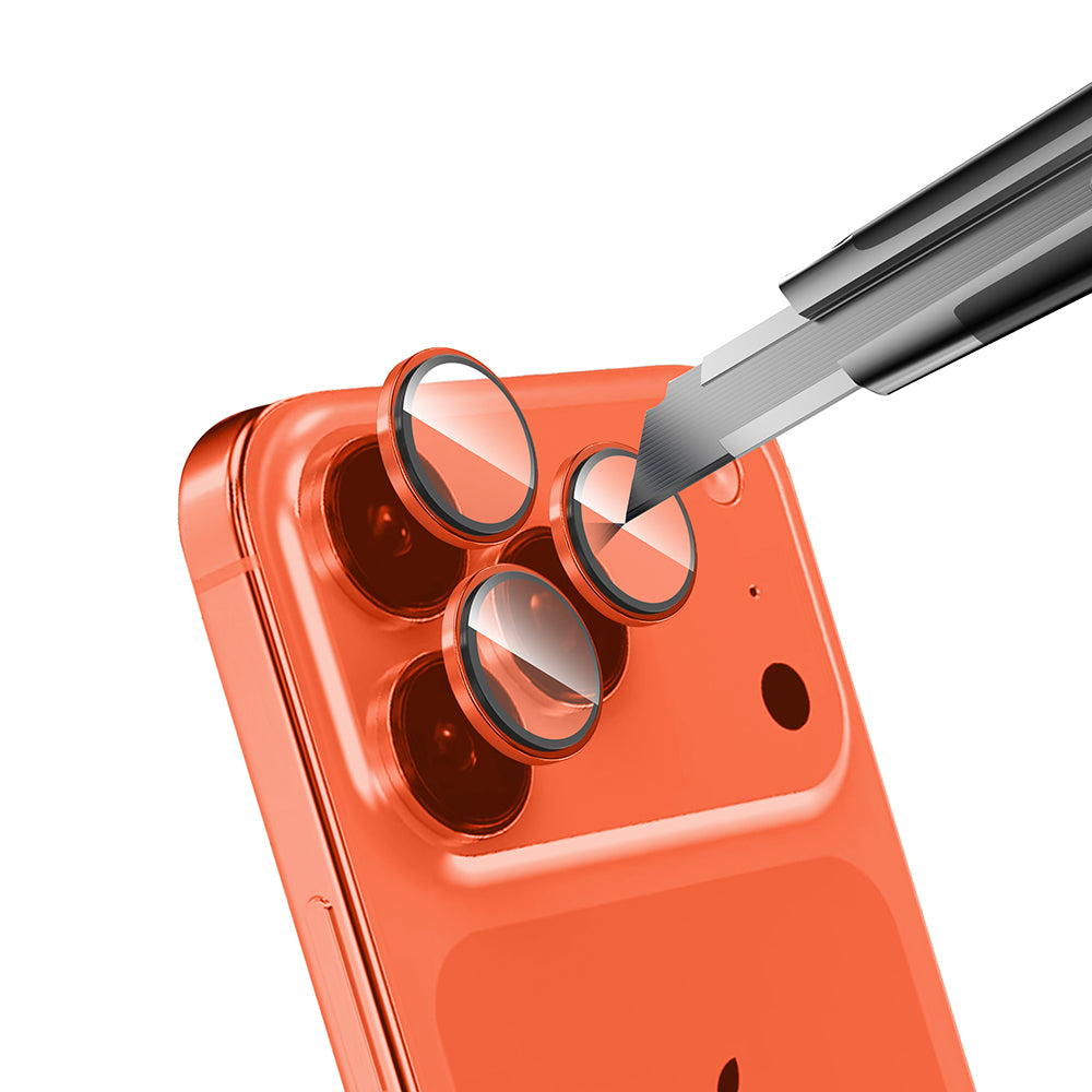 Apple iPhone 17 Pro Max Zore Mikro Kamera Lens Koruyucu Gri